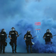 Police advance on demonstrators who are protesting the killing of George Floyd on May 30, 2020 in Minneapolis, Minnesota.